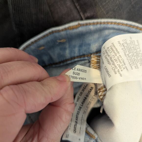 Madewell Light Wash Slim Wide Leg Ankle Cropped Jeans Size 23 - Picture 9 of 9